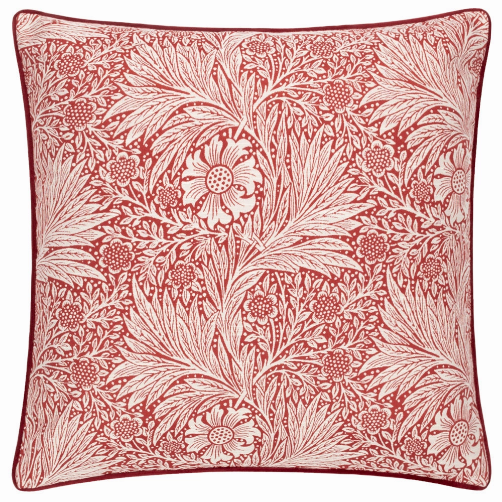 Marigold Piped Jacquard Cushion Russet