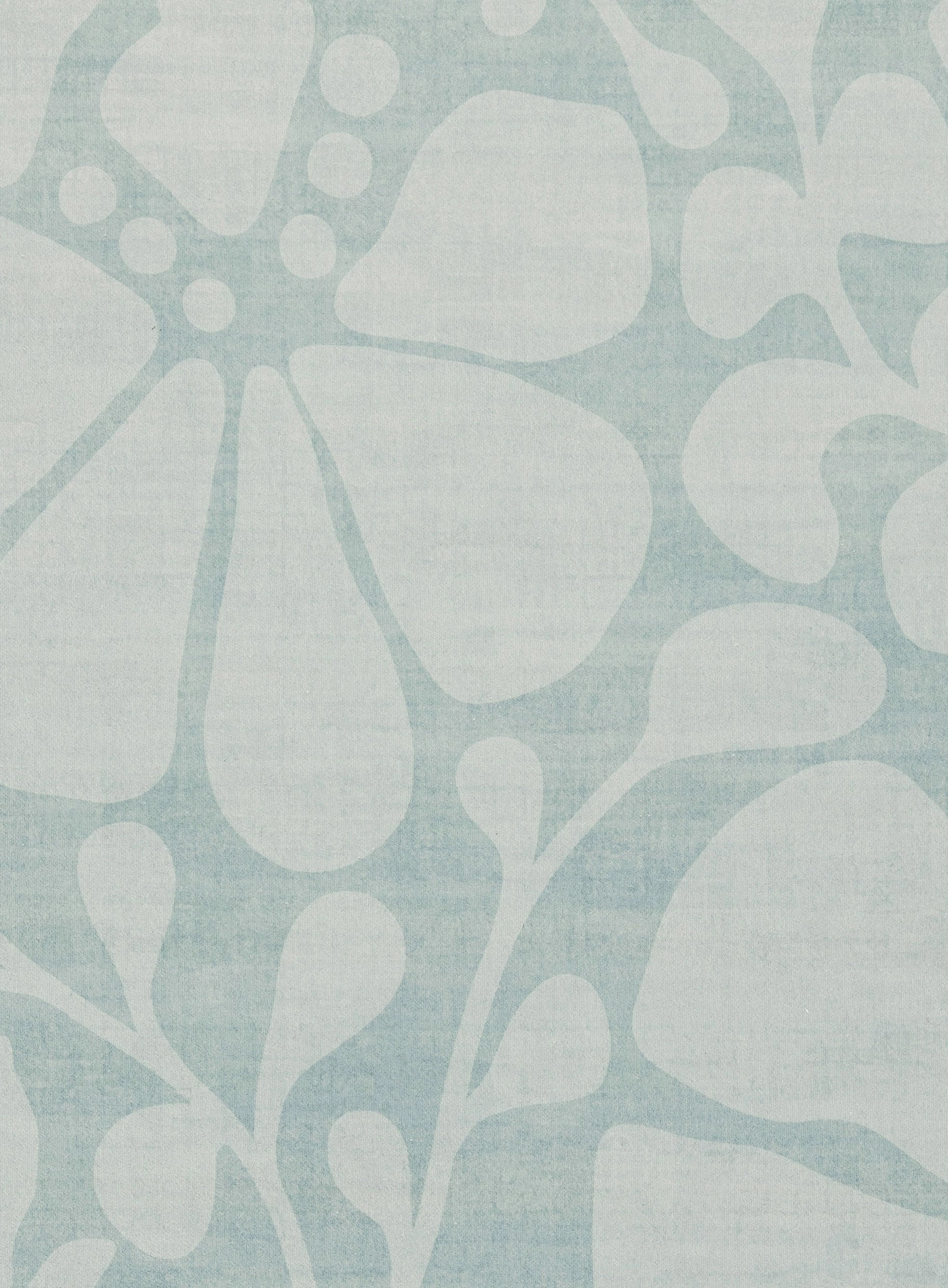 Marion Blue Botanical Washable Rug