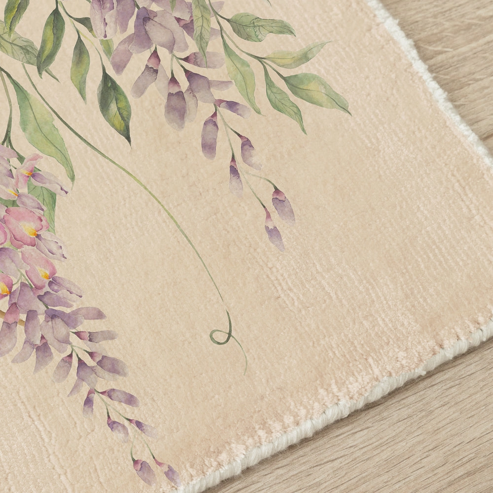 Mariposa Meadows Printed Rug Mauve