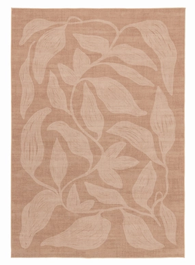Maryna Beige Botanical Washable Rugmodern color block patchwork rug