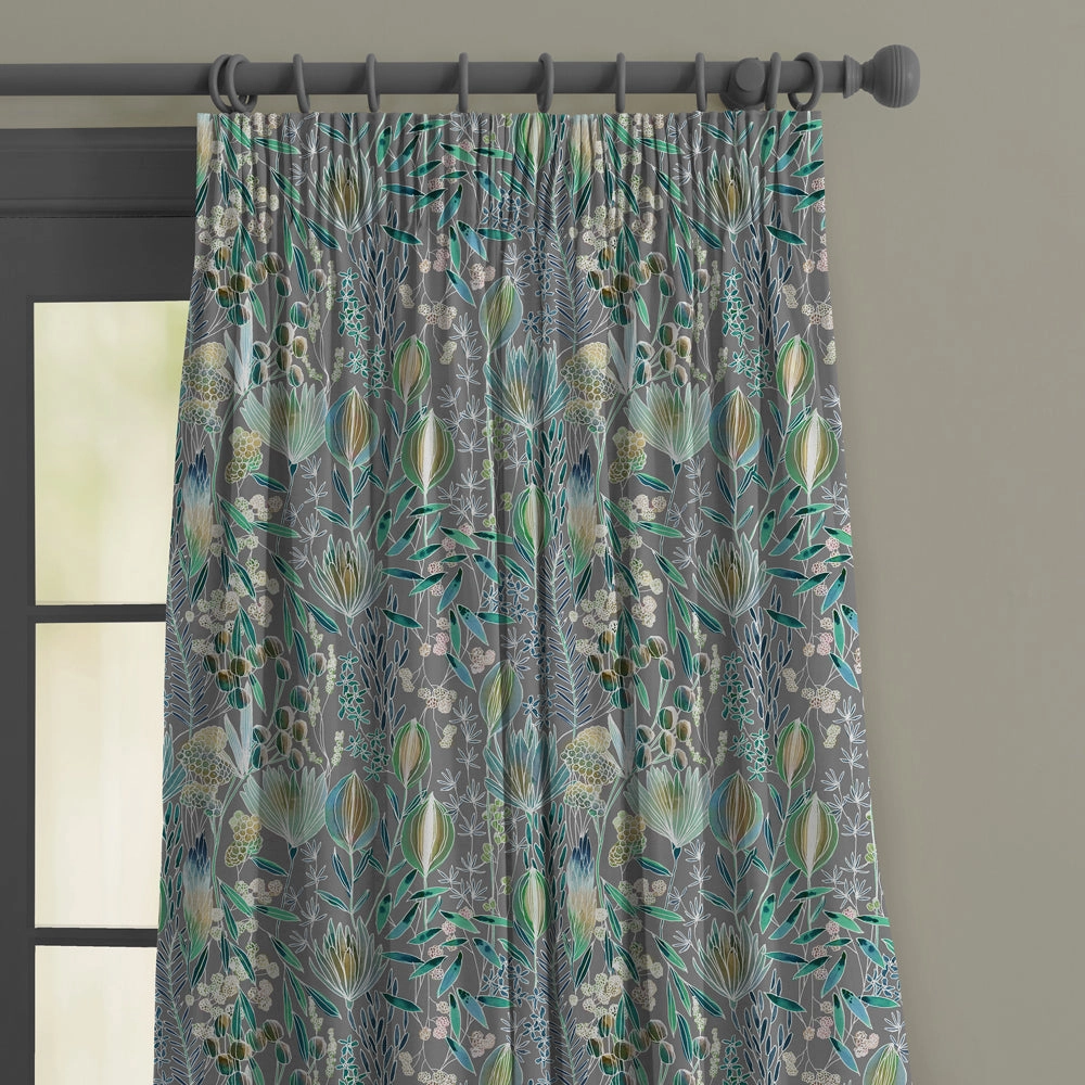 Masina Printed Made to Measure Curtains Mineral