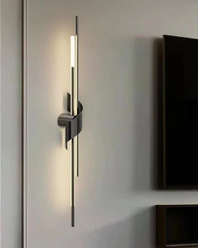 Matte Black Vertical LED Wall Sconce - Largemodern wall lamp,smart wall lamp