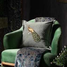 Mayura Embroidered Feather Cushion Steelbedding sets ,throw blankets 