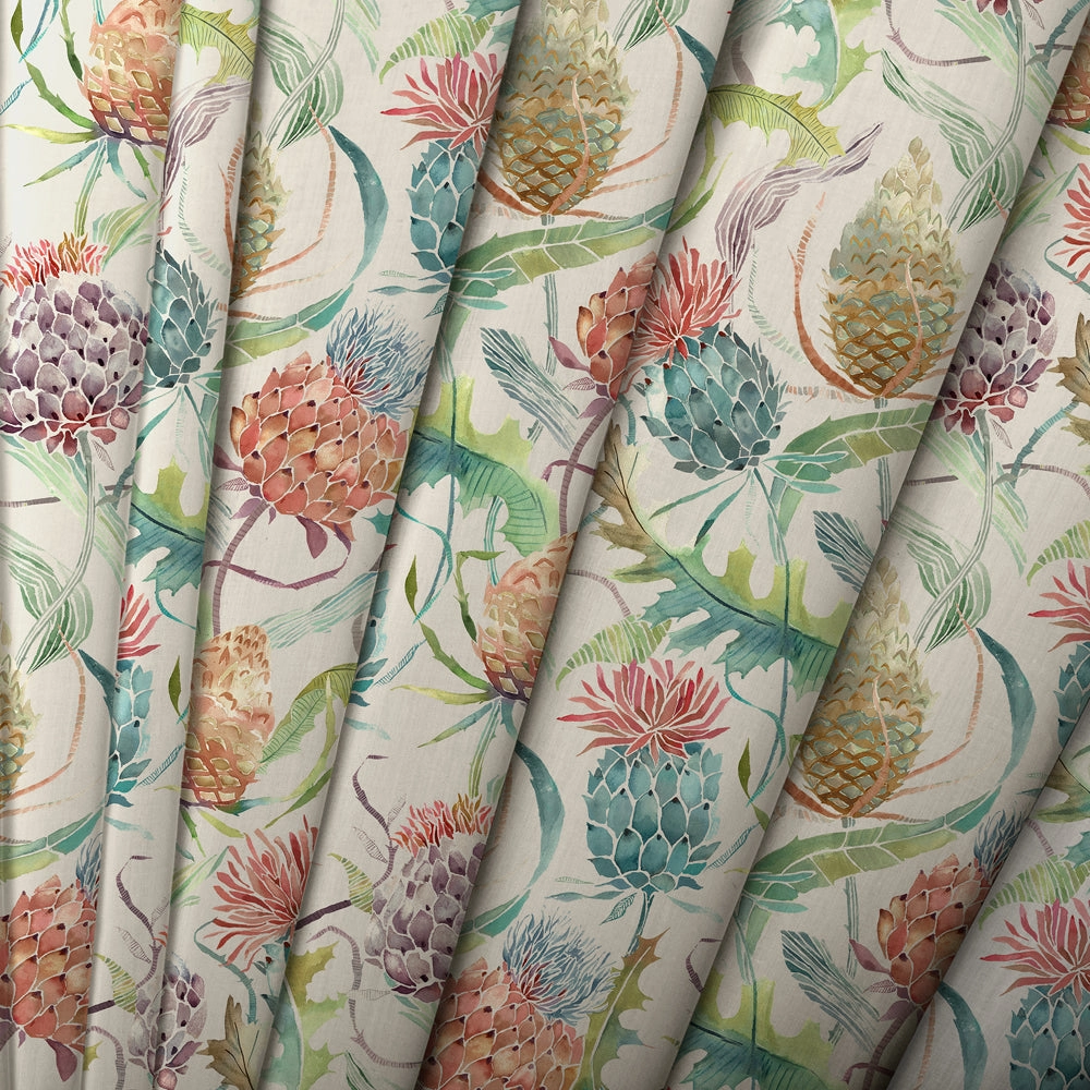 Meadwell Printed Cotton Made to Measure Roman Blinds Pomegranate