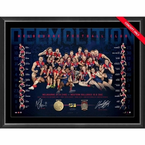 MELBOURNE DEMONS 2021 DUAL SIGNED LITHOGRAPHhandmade souvenirs