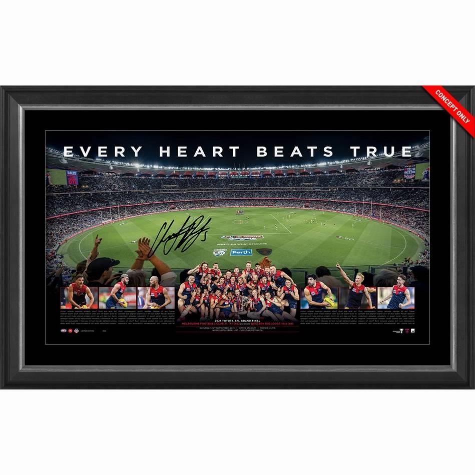 MELBOURNE DEMONS 2021 SIGNED PANORAMIChandmade souvenirs