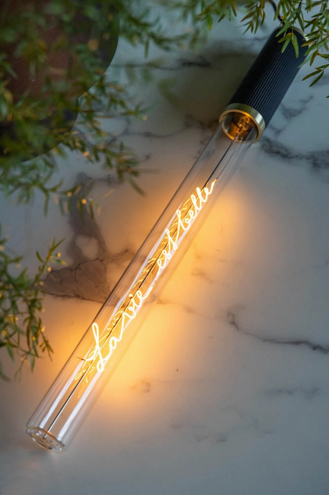 Message In A Tube Light - La Vie Est Belle