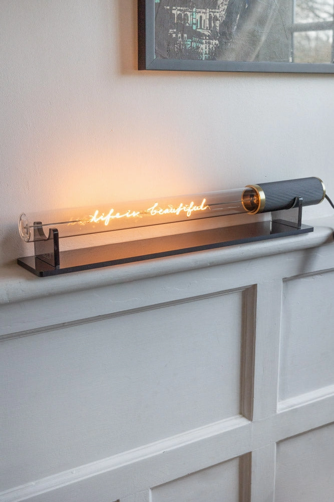 Message In A Tube Light - Life Is Beautiful