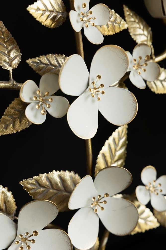 Metal Floral Candelabra