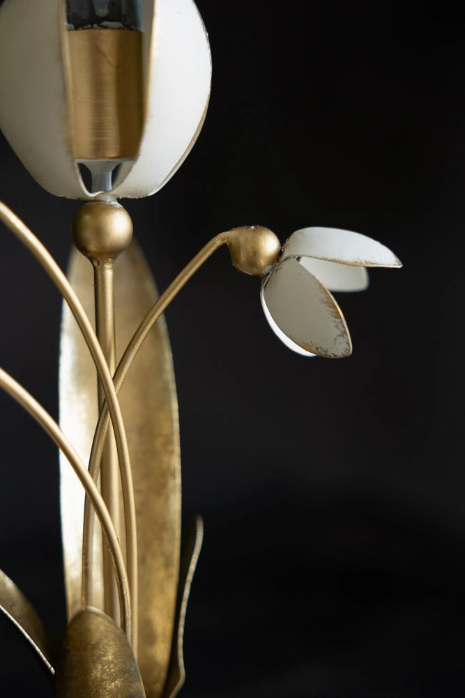 Metal Floral Candle Holder