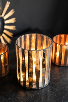 Metallic Mosaic Effect Glass Candleholderscented candle ,decorative candle 