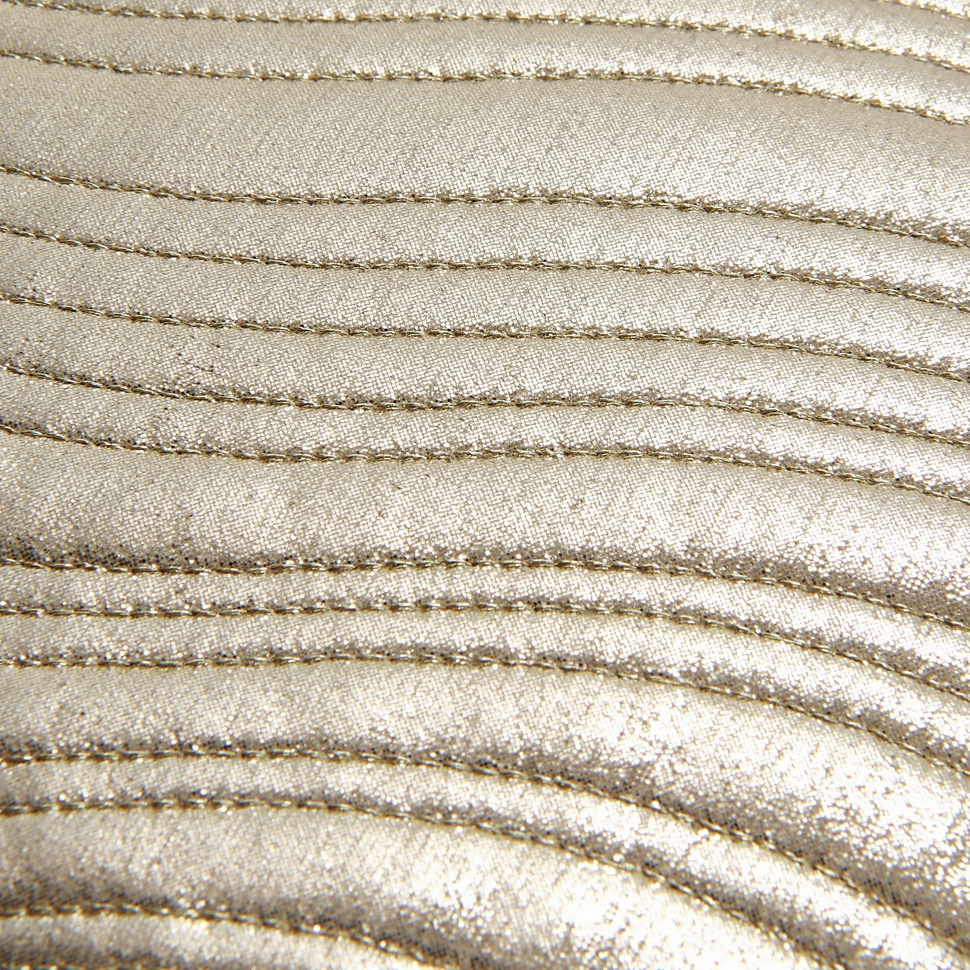 Metallic Quilt Cushion Cover 450 X 450 Gold