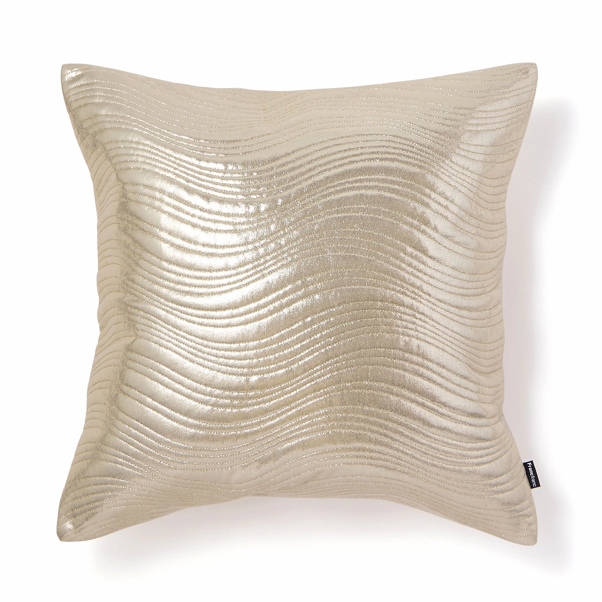 Metallic Quilt Cushion Cover 450 X 450 Goldbedding sets ,throw blankets 