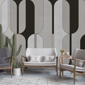 Midcentury Muted Tone Wallpapernordic style wall decor
