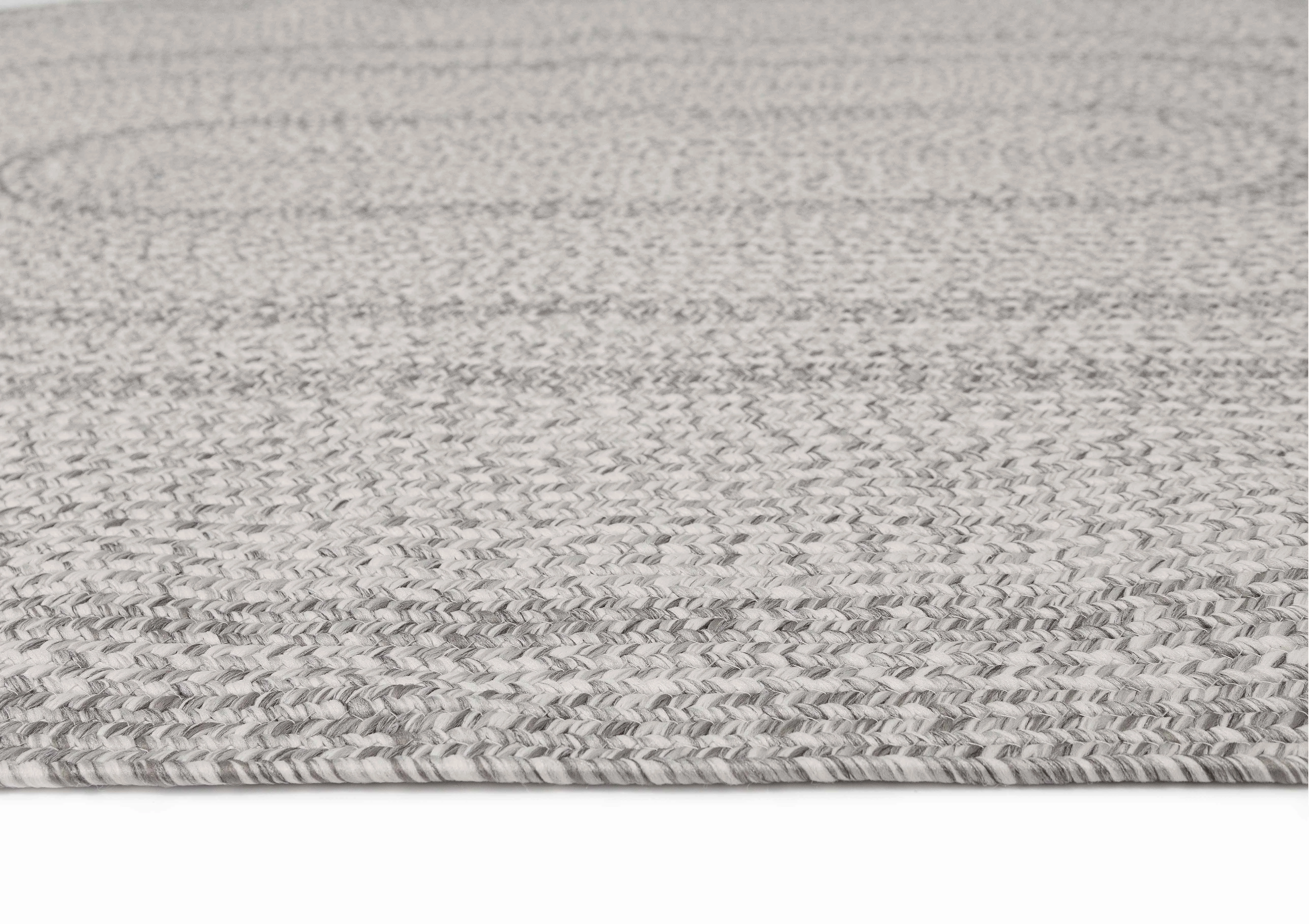 Mika Grey Braided Flatweave Indoor Outdoor Oval Rug *NO RETURNS UNLESS FAULTY