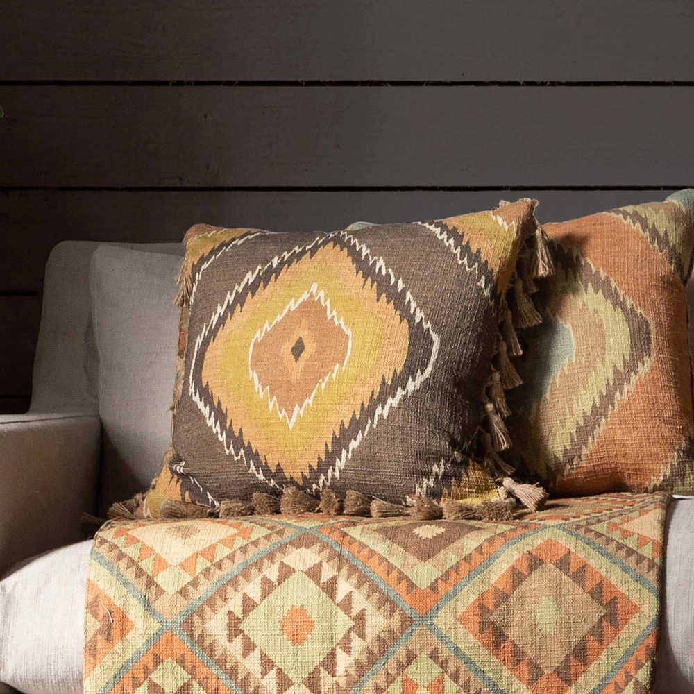 Mika Printed Cushion Sepiabedding sets ,throw blankets 
