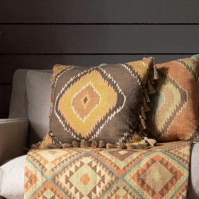 Mika Printed Cushion Sepiabedding sets ,throw blankets 