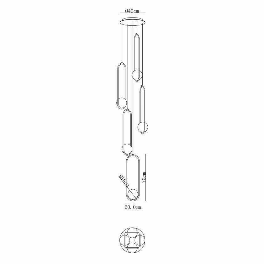 Mila Combination Chandelier