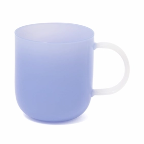 Milky White Heat-Resistant Glass Mug Blueglass cups ,personalized mugs 