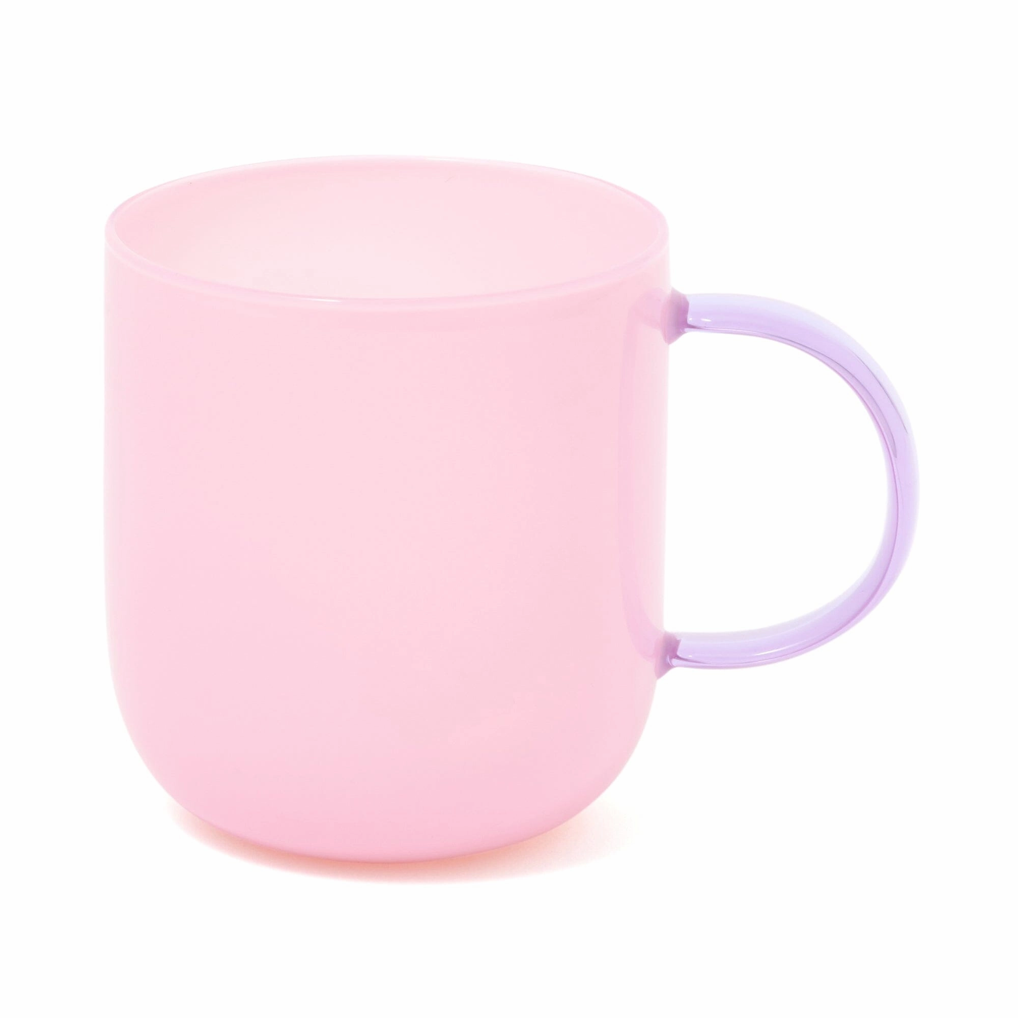Milky White Heat-Resistant Glass Mug Pinkglass cups ,personalized mugs 
