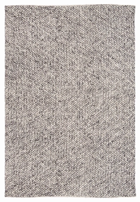 Millicent Dark Grey and Ivory Marble Looped Rugmodern color block patchwork rug