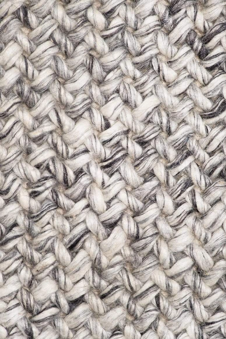 Millicent Dark Grey and Ivory Marble Looped Rug