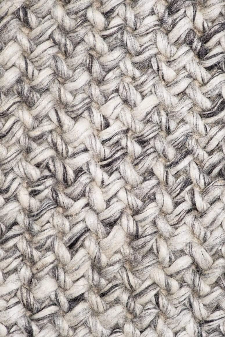 Millicent Dark Grey and Ivory Marble Looped Rug