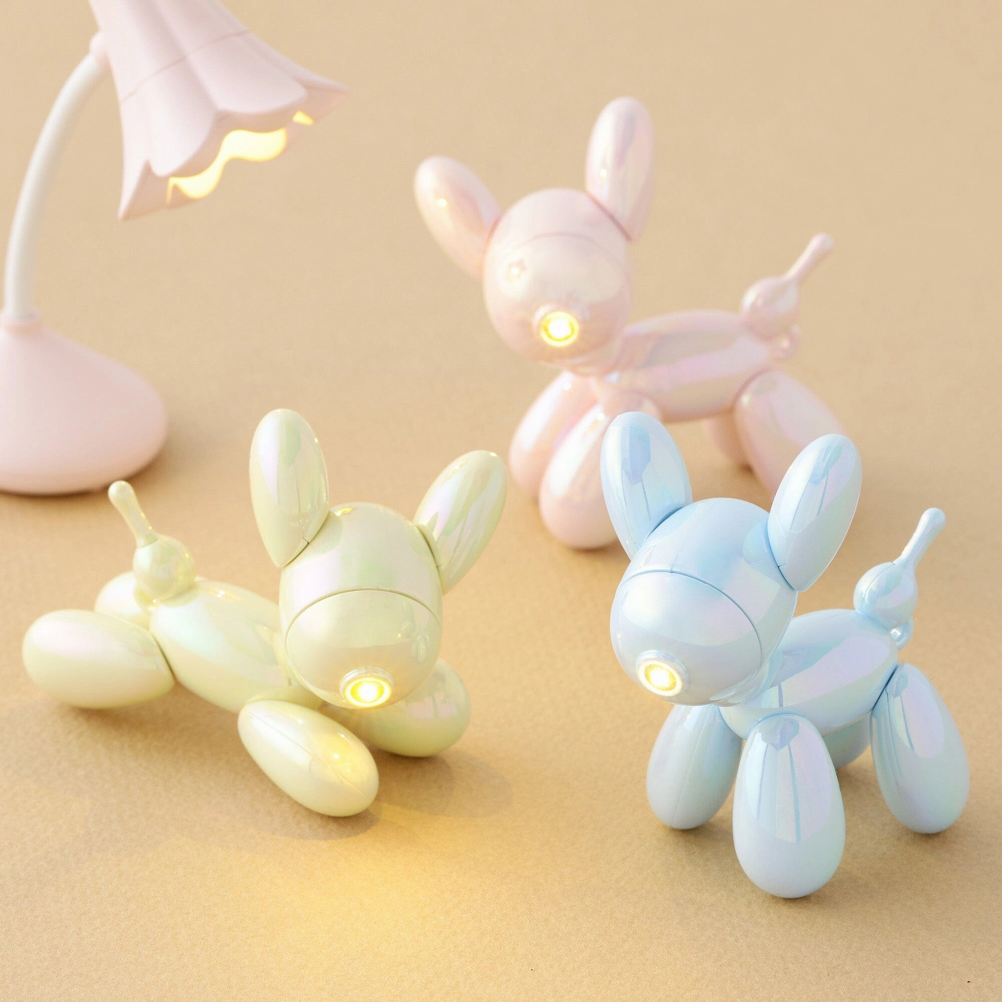 Mini Dog Lamp Pink