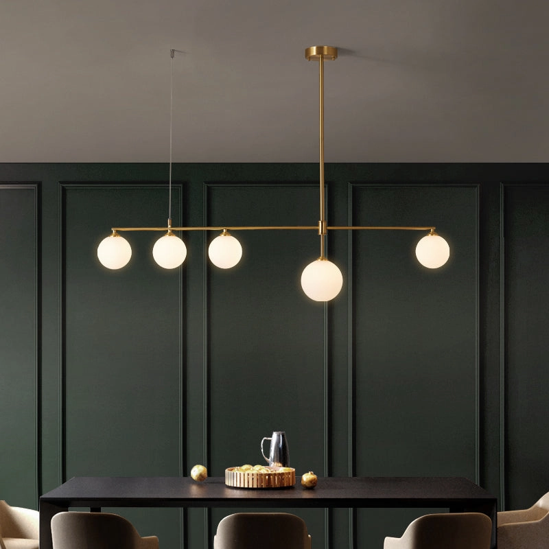 Minimalist Gold and Glass Island Chandeliertable lamp,smart table lamp