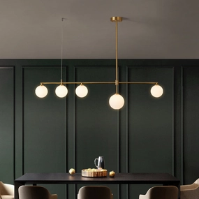 Minimalist Gold and Glass Island Chandeliertable lamp,smart table lamp