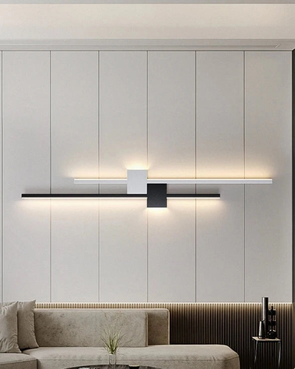 Minimalist Twin Beam Wall Sconce