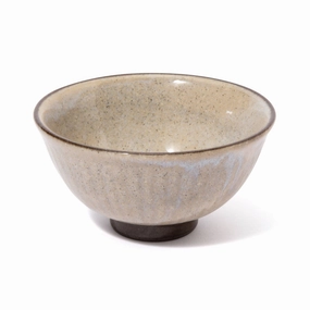 Mino Rice Bowl Shinogi M Beigehand-painted ceramic bowl