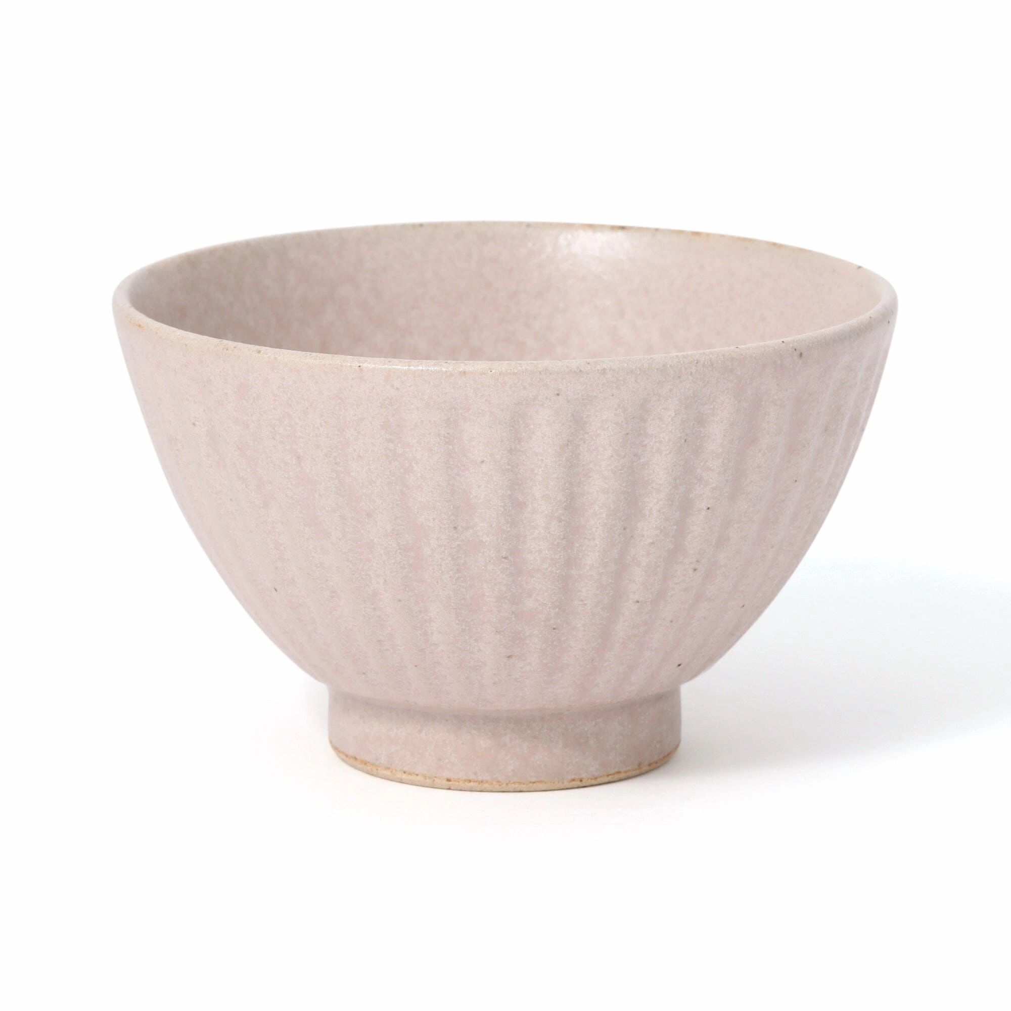 Mino Rice Bowl Shinogi Matte Pinkhand-painted ceramic bowl