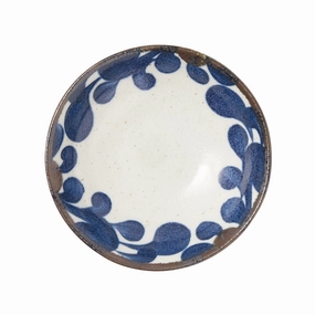 Minoyaki Deep Plate Brush Mediumhand-painted ceramic bowl