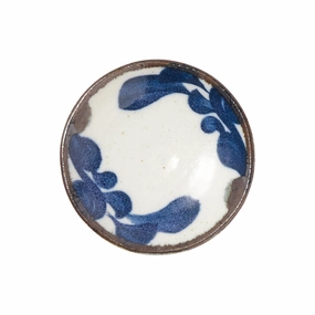 Minoyaki Plate Brush Smallhand-painted ceramic bowl