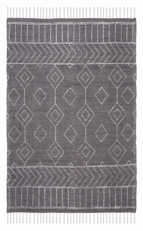 Mirabelle Black Indoor Outdoor Rug *NO RETURNS UNLESS FAULTYmodern color block patchwork rug
