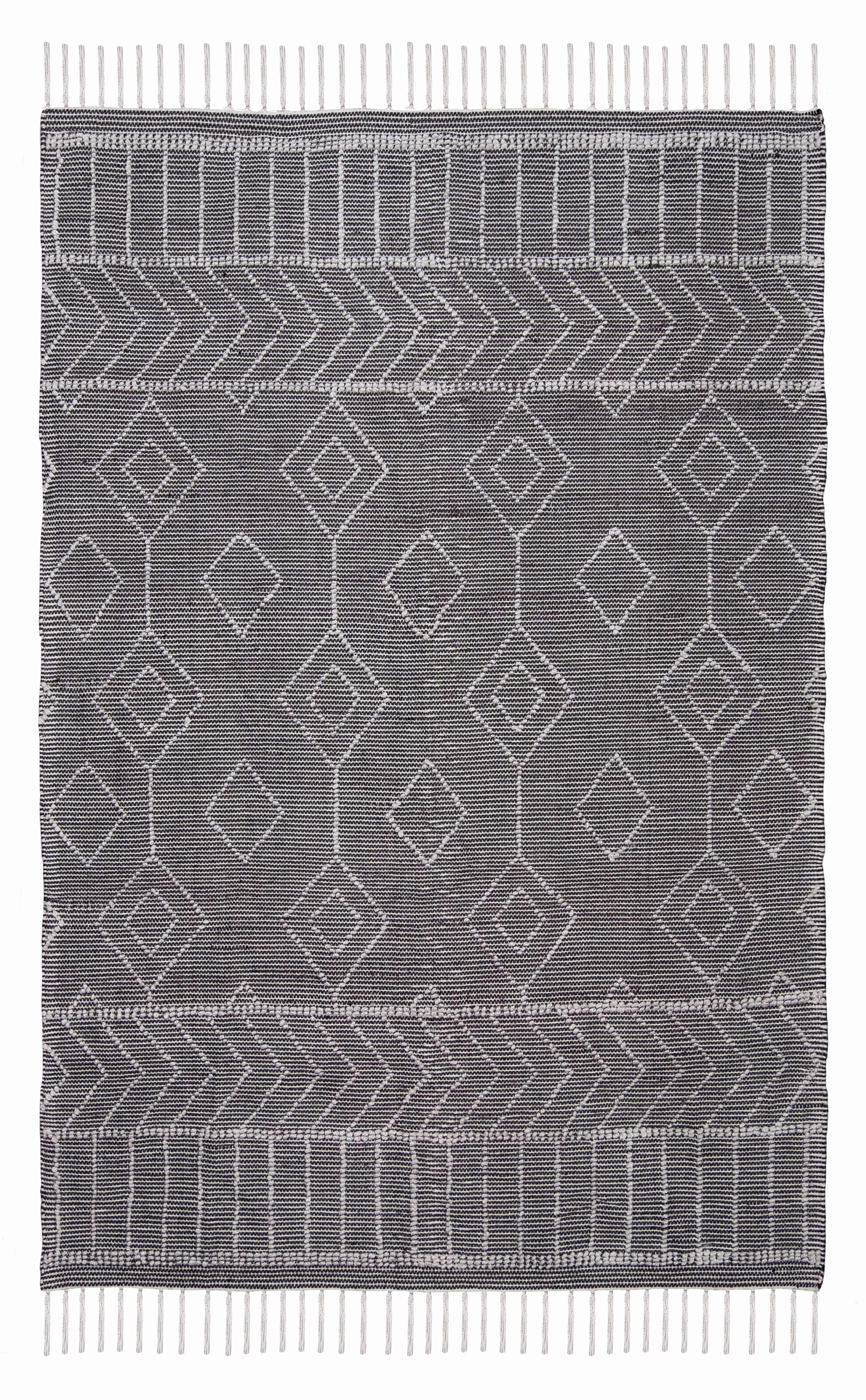 Mirabelle Black Indoor Outdoor Rug *NO RETURNS UNLESS FAULTYmodern color block patchwork rug