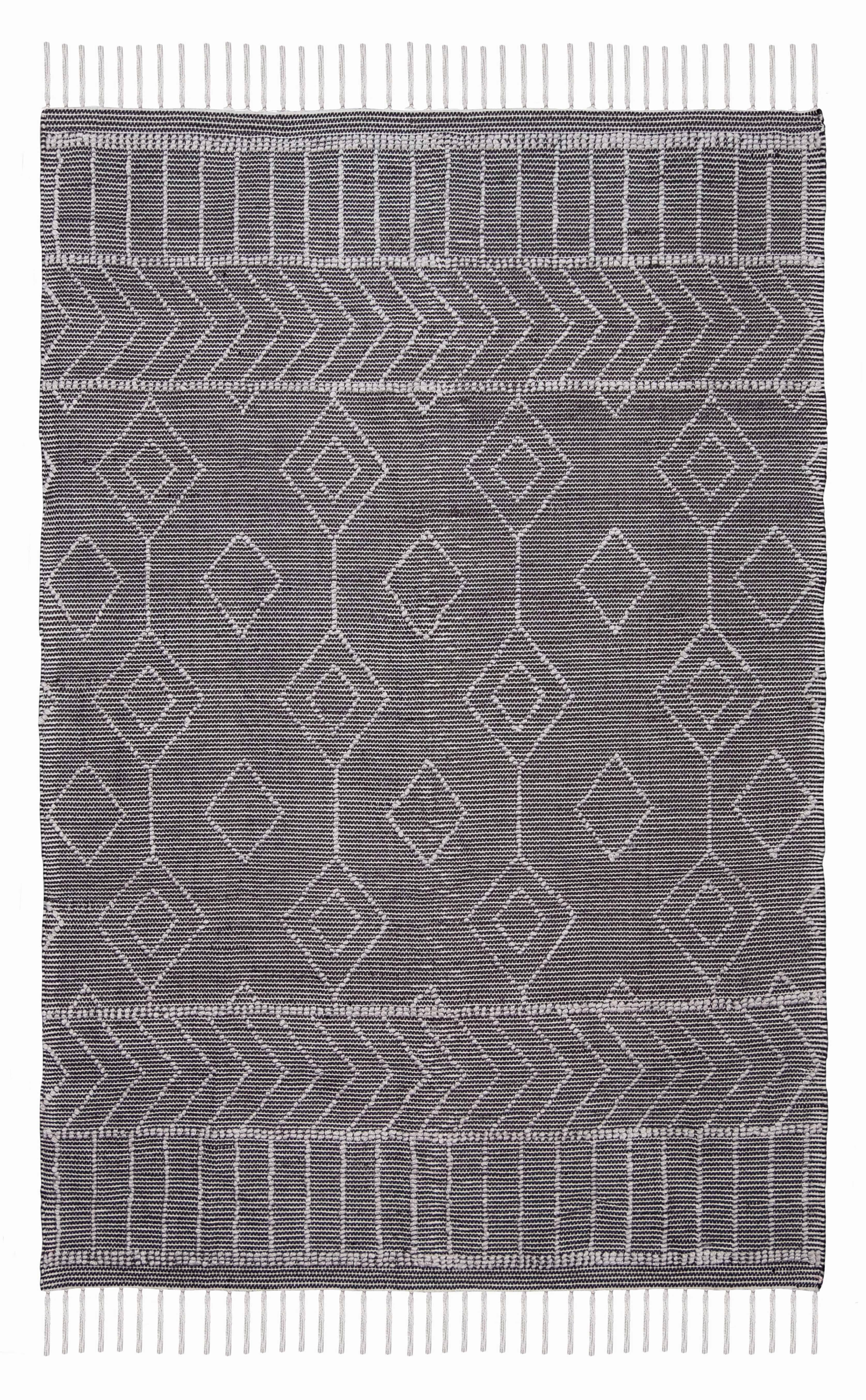 Mirabelle Black Indoor Outdoor Rug *NO RETURNS UNLESS FAULTYmodern color block patchwork rug