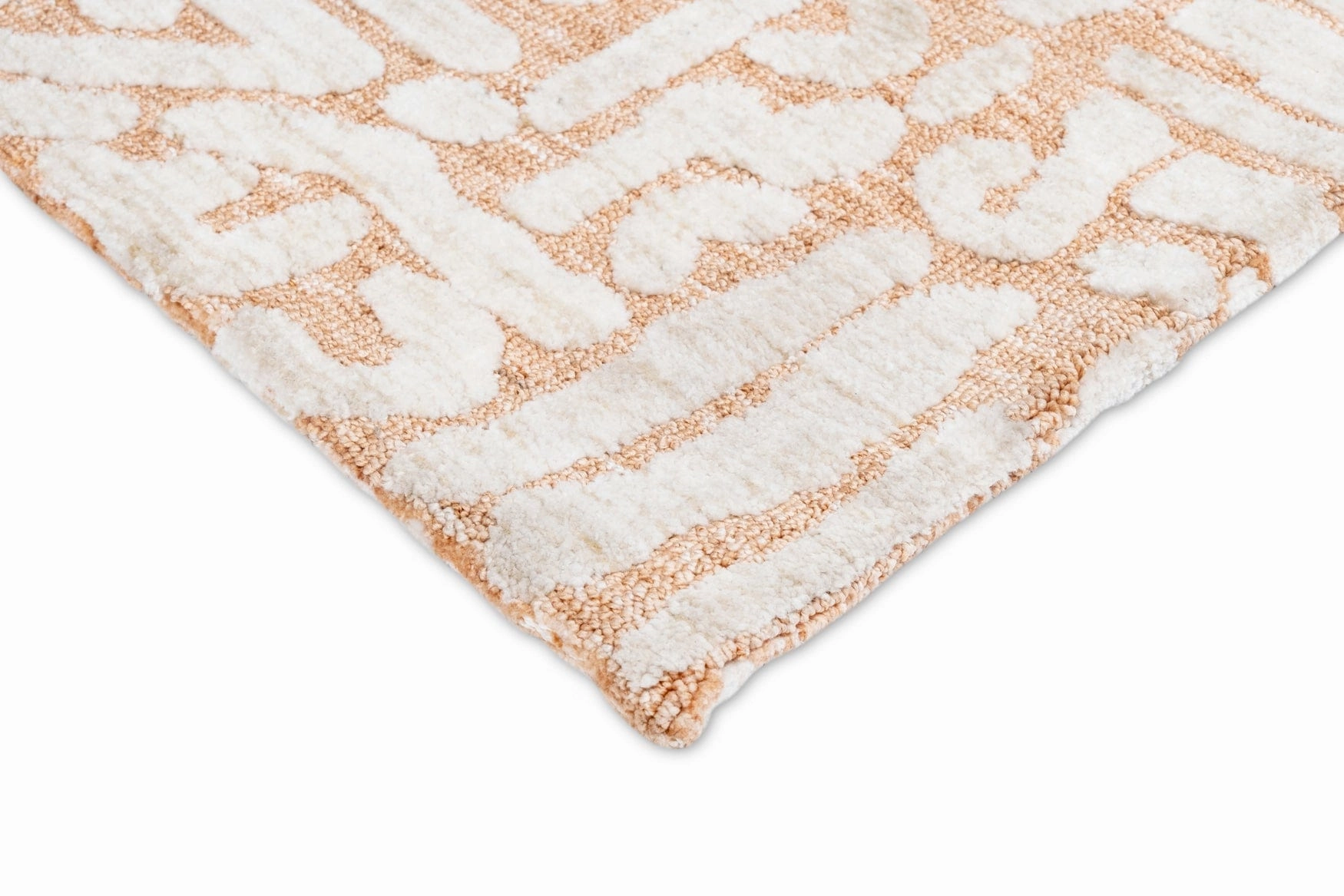 Miranda Peach and Cream Transitional Tribal Rug