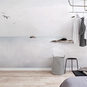 Misty Isle Wall Muralnordic style wall decor