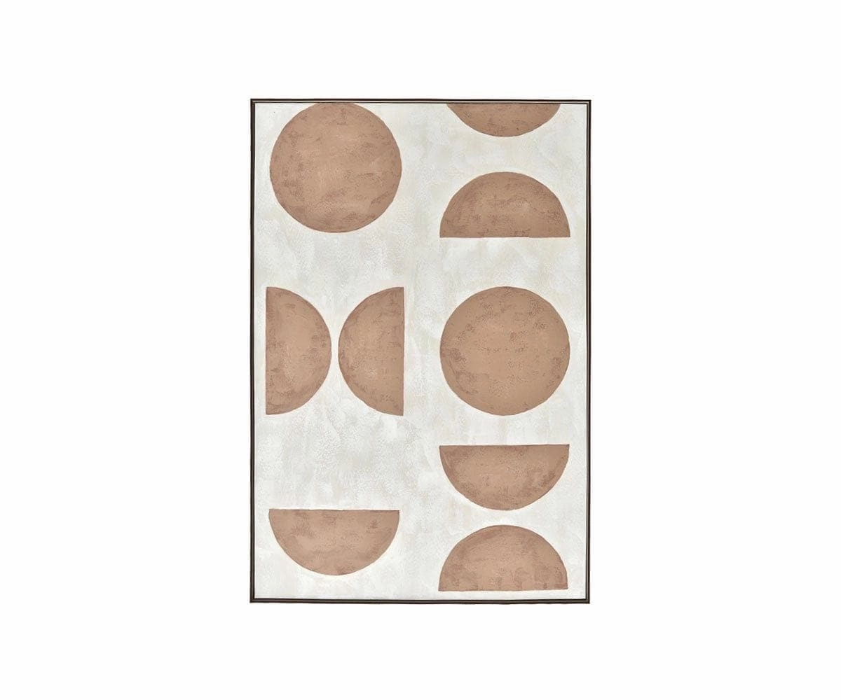 Mod Moon Phase Oil Paintingnordic style wall decor