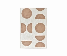 Mod Moon Phase Oil Paintingnordic style wall decor