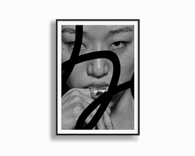 Model Portrait Black Linesnordic style wall decor