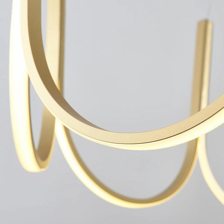 Modern Art Deco U Shape Chandelier