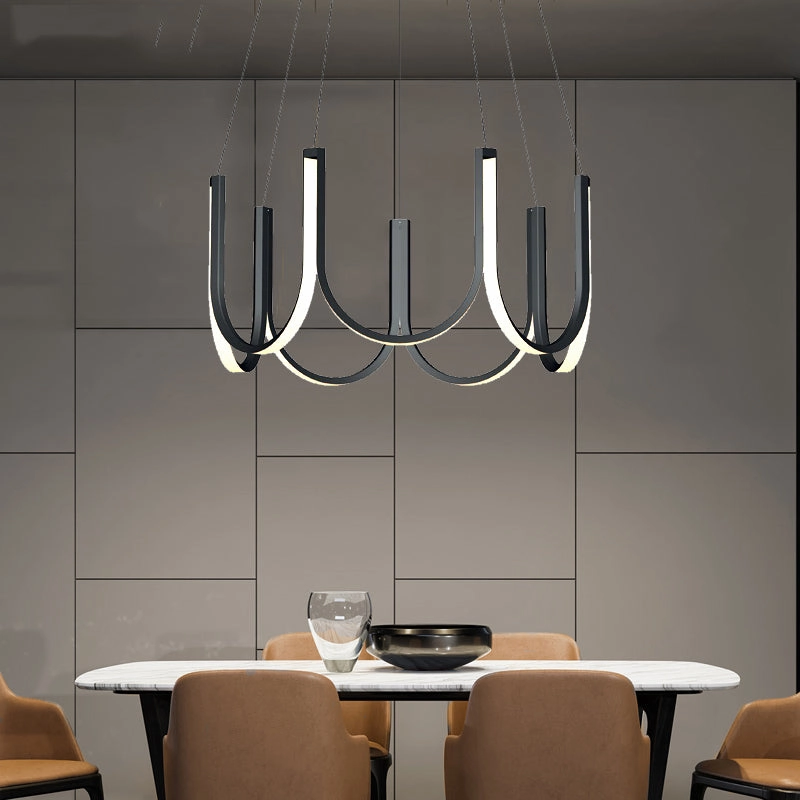 Modern Art Deco U Shape Chandelier