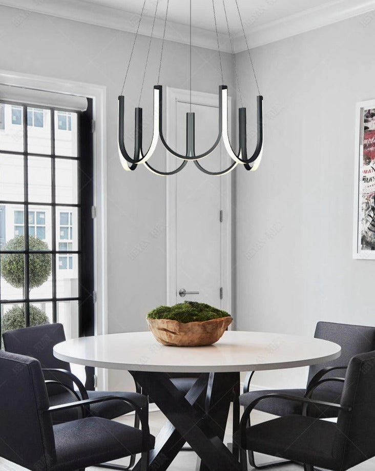 Modern Art Deco U Shape Chandelier