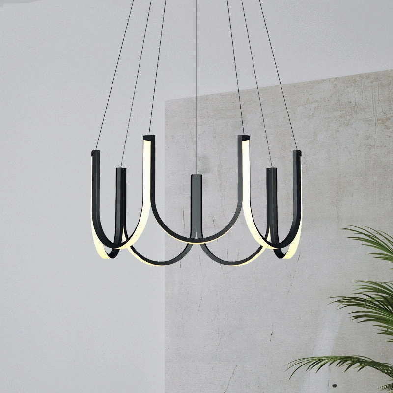 Modern Art Deco U Shape Chandelier