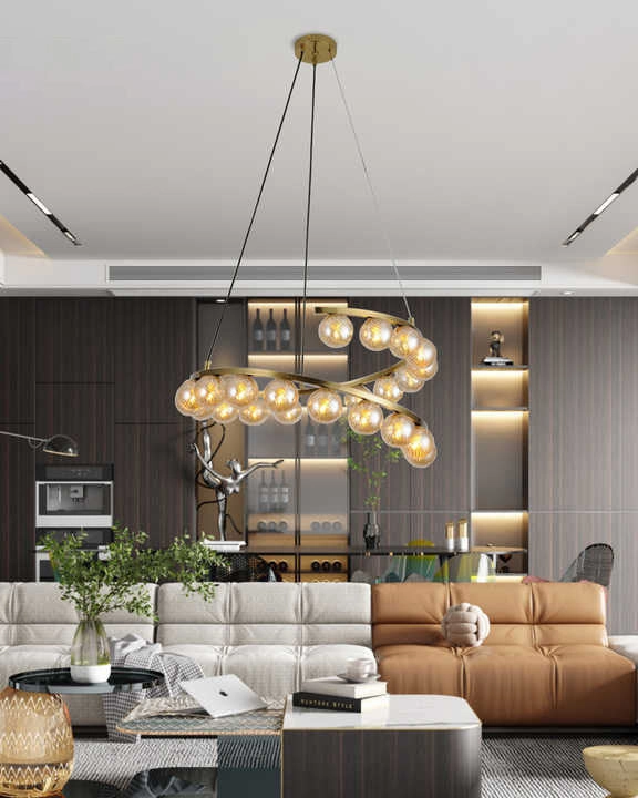 Modern Double Ring Chandelier - Ambermodern wall lamp,smart wall lamp