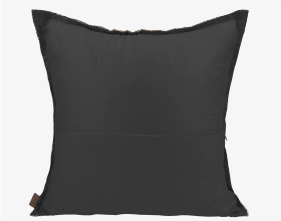 Modern Gold and Black Throw Cushion
