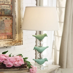 Modern Green Bird Crystal Table Lamptable lamp,smart table lamp
